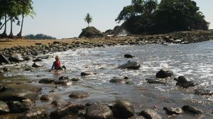 Chilling at Playa Dominicalito
